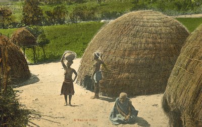 A Native Kraal by European Photographer